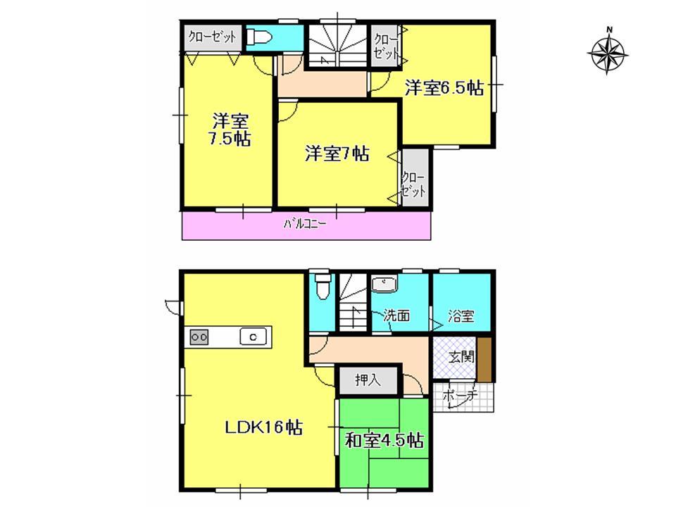 Floor plan. (13), Price 33,800,000 yen, 4LDK, Land area 200 sq m , Building area 98.56 sq m