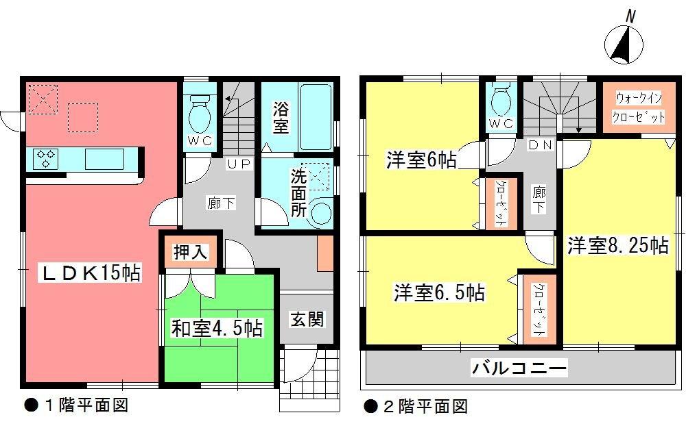 Floor plan. (3 Building), Price 31,800,000 yen, 4LDK, Land area 141 sq m , Building area 98.14 sq m