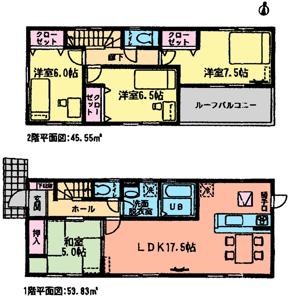 Floor plan. (12 Building), Price 30.5 million yen, 4LDK, Land area 234.93 sq m , Building area 99.38 sq m