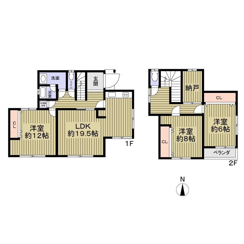 Floor plan. 24,800,000 yen, 3LDK + S (storeroom), Land area 172.17 sq m , Building area 172.17 sq m