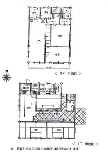 Floor plan. 20 million yen, 2DK, Land area 219.78 sq m , Building area 138.28 sq m