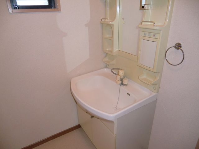 Washroom. It is equipped with Vanity with a small window