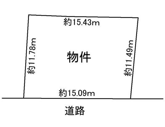 Compartment figure. Land price 3.8 million yen, Land area 176 sq m compartment view