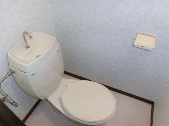 Toilet. It is a toilet with a clean