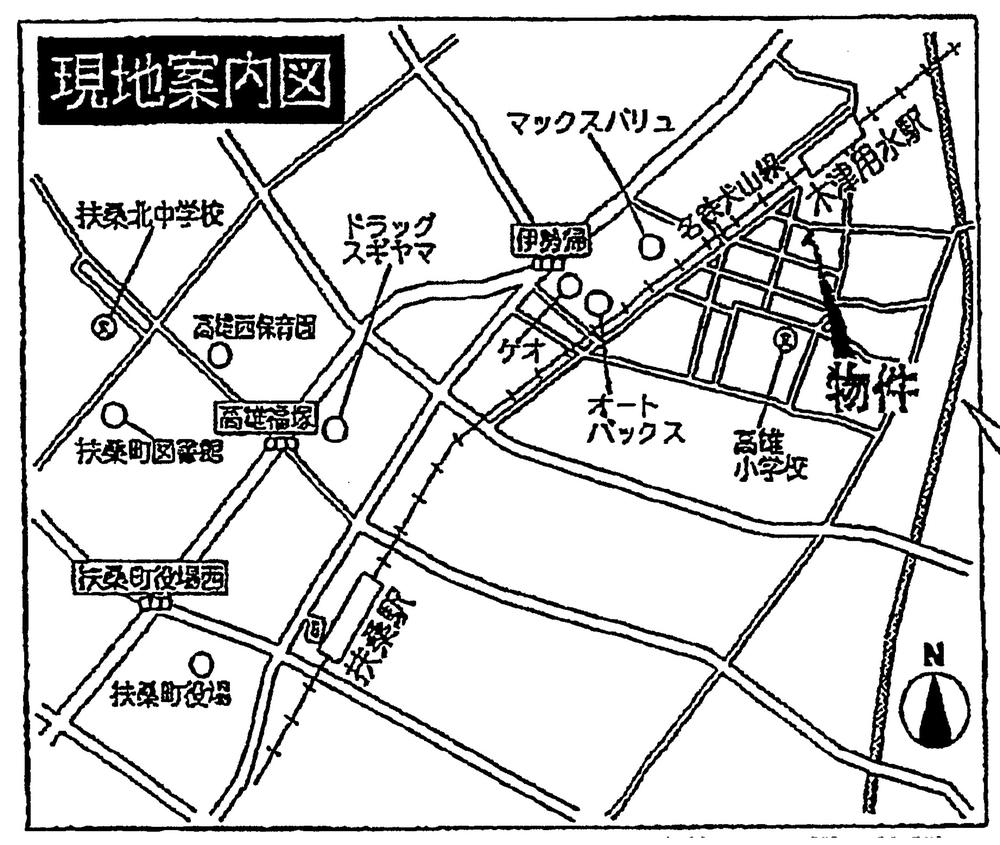 Local guide map. Information map