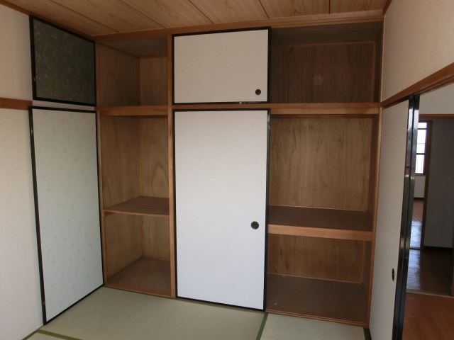 Receipt. With the upper closet is a storage space of large capacity.