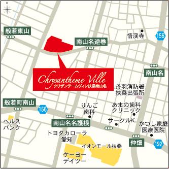Local guide map.  ※ Near the guide map