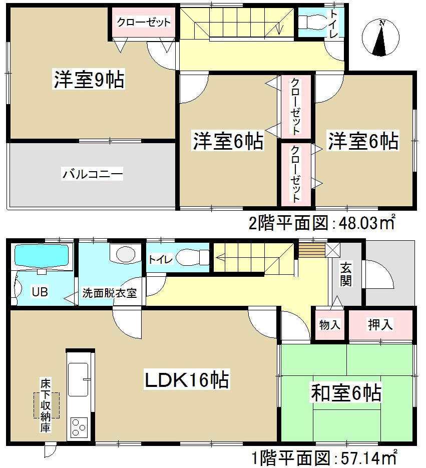 Floor plan. 23.8 million yen, 4LDK, Land area 137.4 sq m , Building area 105.17 sq m