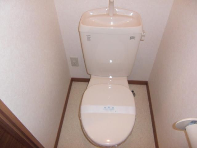 Toilet. It is a toilet with a clean