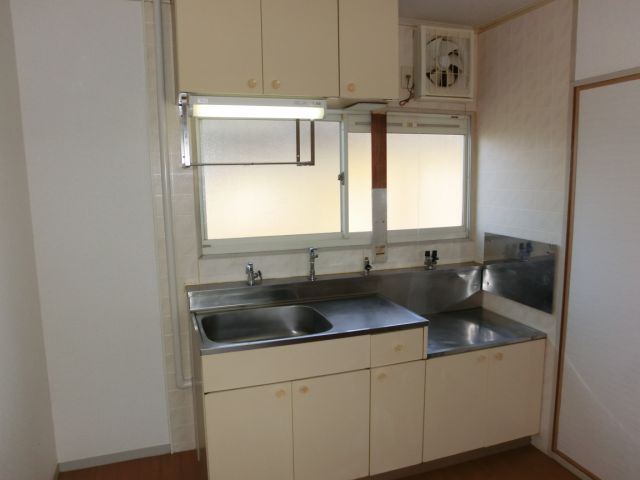 Kitchen. It is ventilation easy kitchen space with a small window