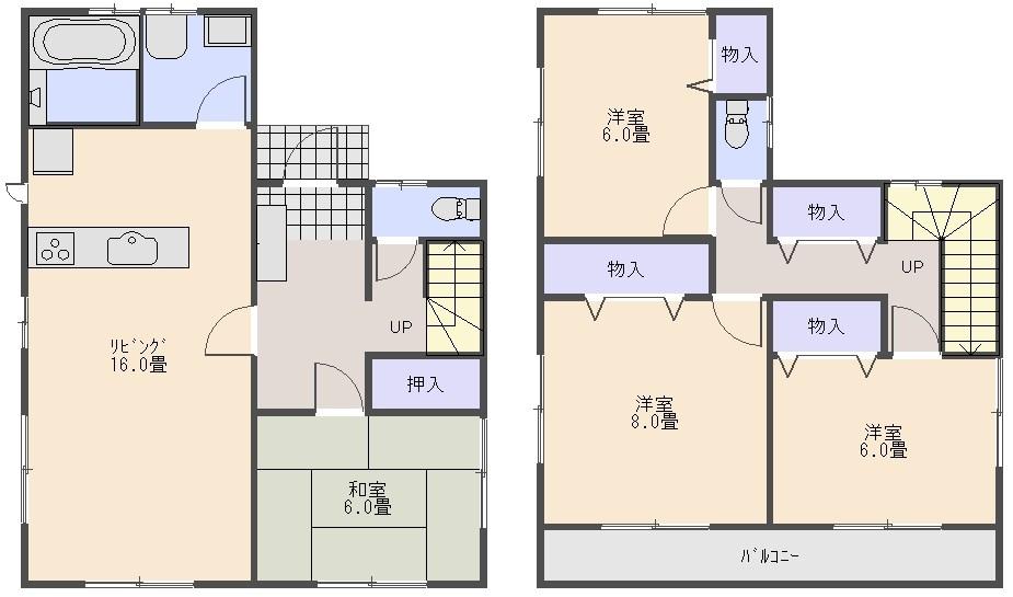 Floor plan. 26,800,000 yen, 4LDK, Land area 137.94 sq m , Building area 105.38 sq m