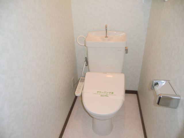 Toilet. Equipped with shower toilet! 