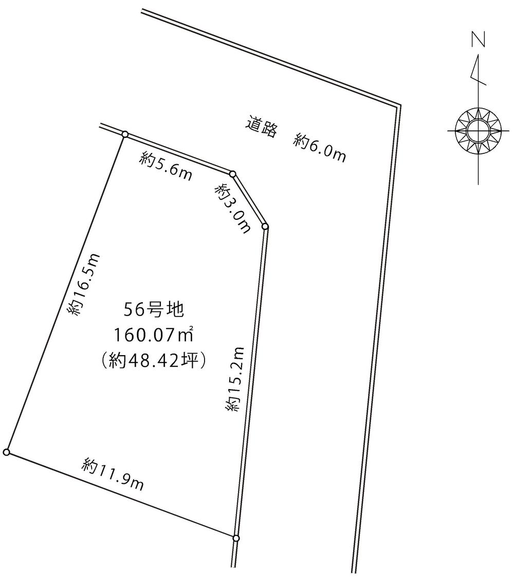 Compartment figure. Land price 13.8 million yen, Land area 160.07 sq m
