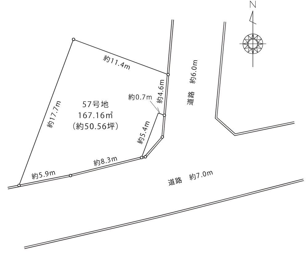 Compartment figure. Land price 13.8 million yen, Land area 167.16 sq m