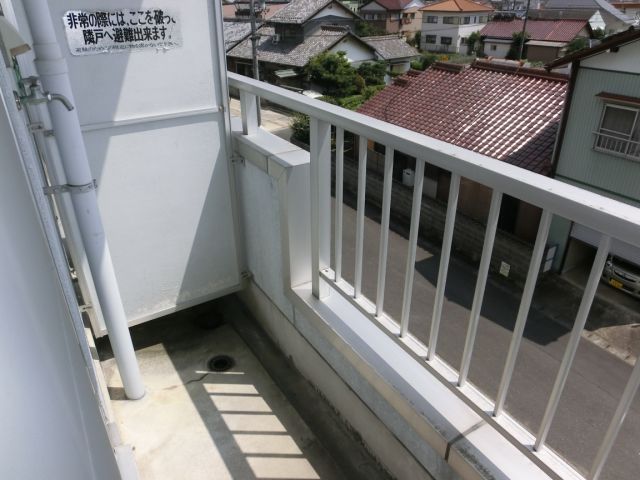Balcony. The south-facing veranda is friendly even to the laundry