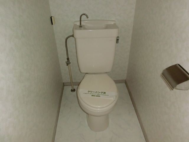 Toilet. It is a toilet with a clean