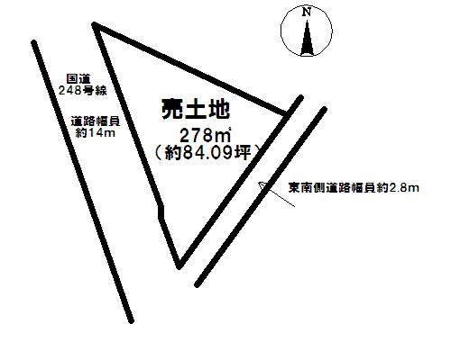 Compartment figure. Land price 14.9 million yen, Land area 278 sq m