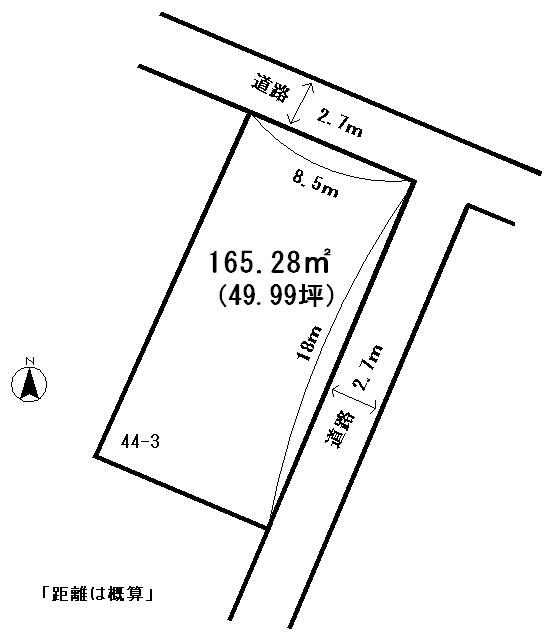 Compartment figure. Land price 16 million yen, Land area 165.28 sq m land area (165.28 sq m)