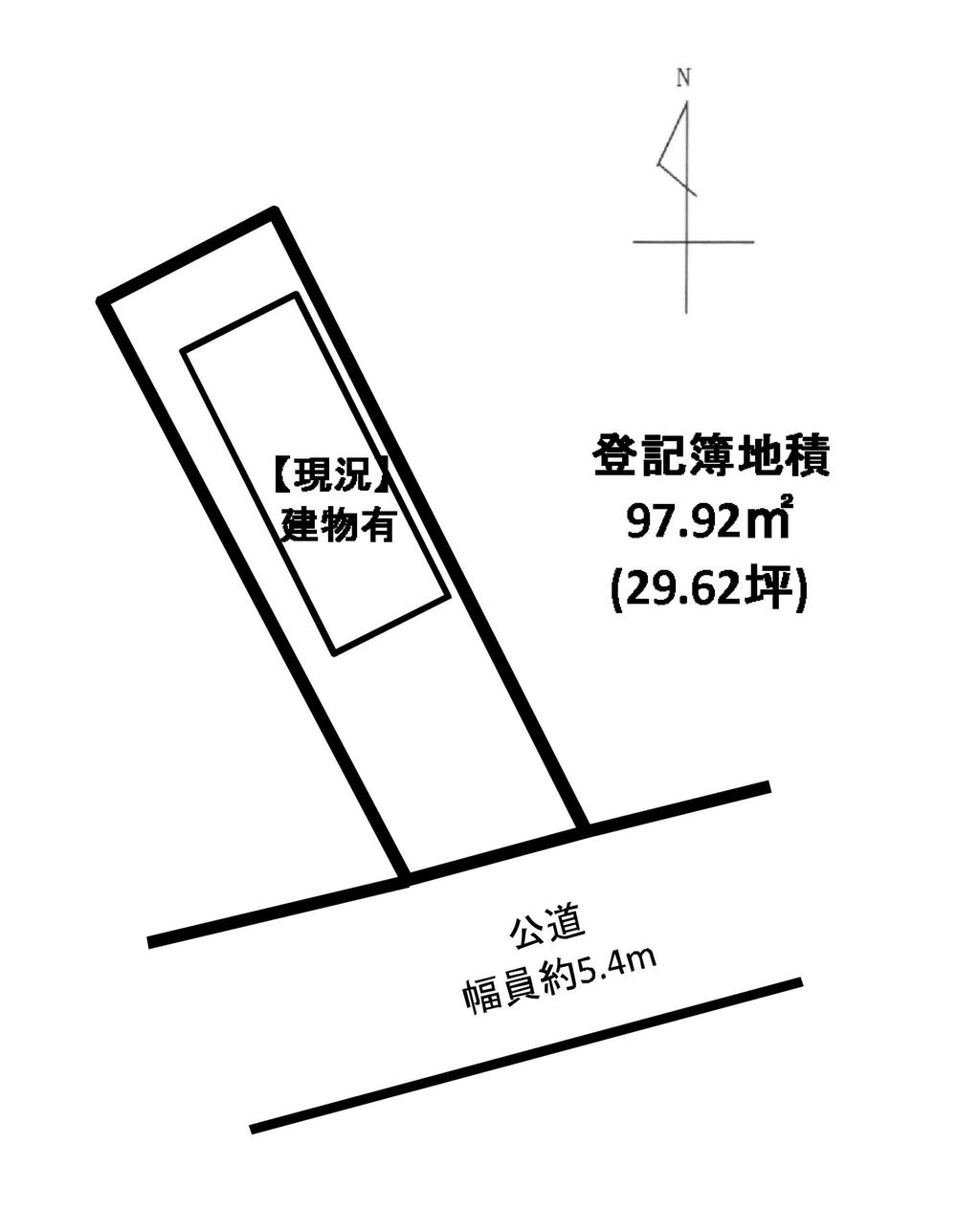 Compartment figure. Land price 14 million yen, Land area 97.92 sq m