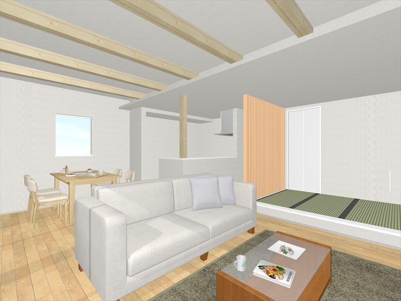 Rendering (introspection). Building D living image