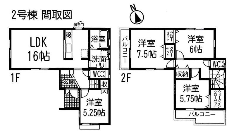 Floor plan. 30,800,000 yen, 4LDK, Land area 115.72 sq m , Building area 95.66 sq m