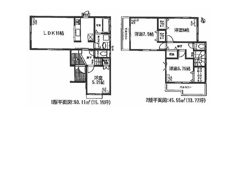 Floor plan. 30,800,000 yen, 4LDK, Land area 115.72 sq m , Building area 95.66 sq m 2 Building