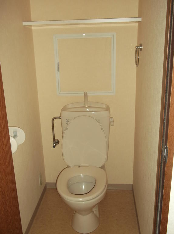 Toilet. And shelf has not been prepared in advance, It is very convenient.