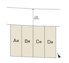 Compartment figure. 34,800,000 yen, 4LDK, Land area 121.28 sq m , Building area 100.21 sq m
