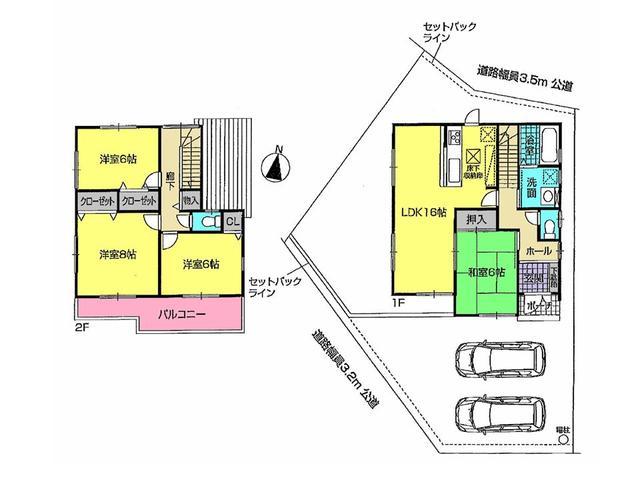 Floor plan. 31,800,000 yen, 4LDK, Land area 148.09 sq m , Building area 99.63 sq m floor plan