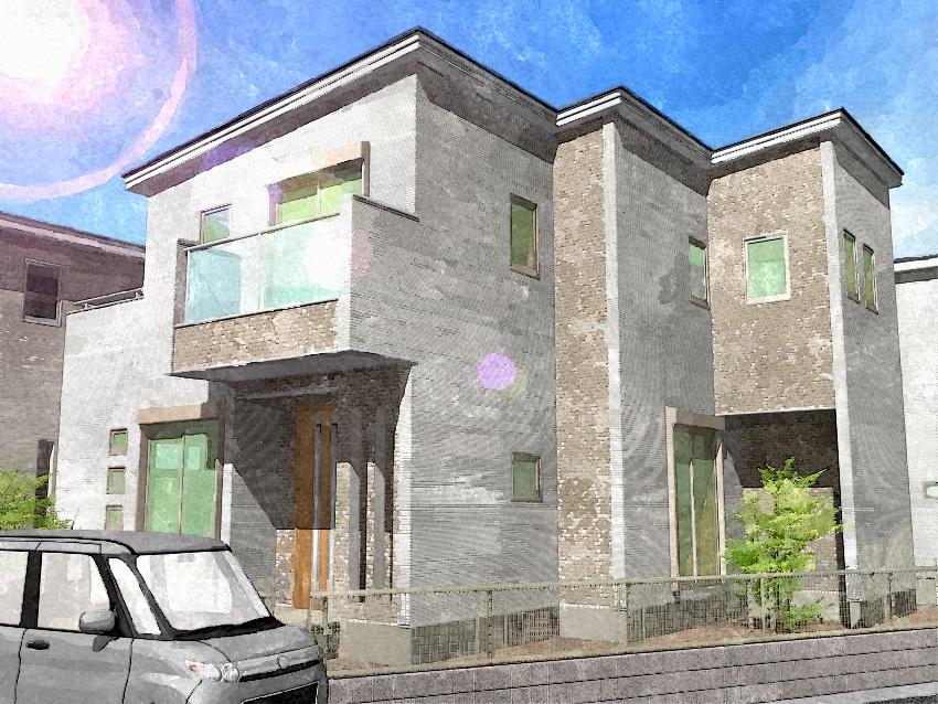 Rendering (appearance). "Toyo-town Obu Republic west" [No. 1 destination] Complete image Perth