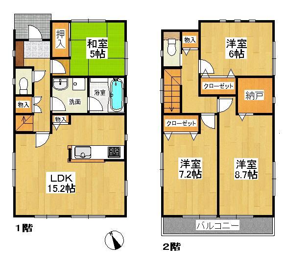 Floor plan. 27,900,000 yen, 4LDK, Land area 143.79 sq m , Building area 99.63 sq m