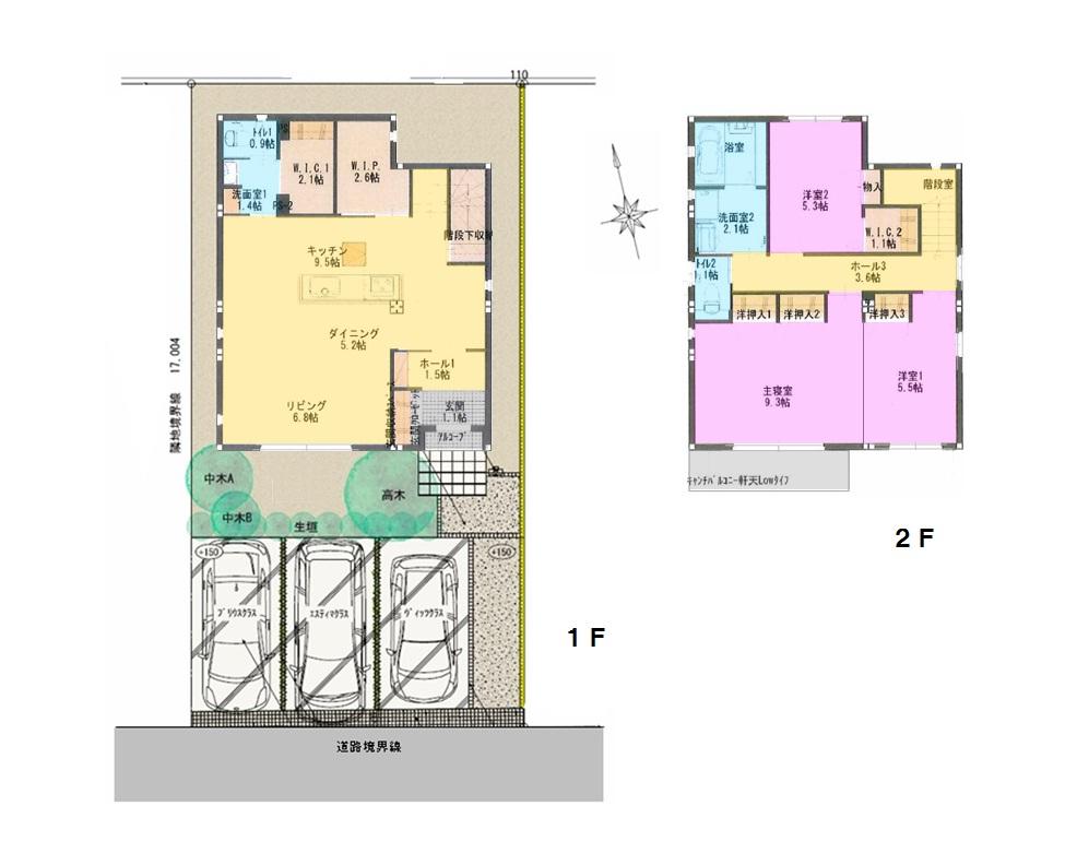 Other building plan example. Building plan example (No. 14 locations) Building area 114.04 sq m