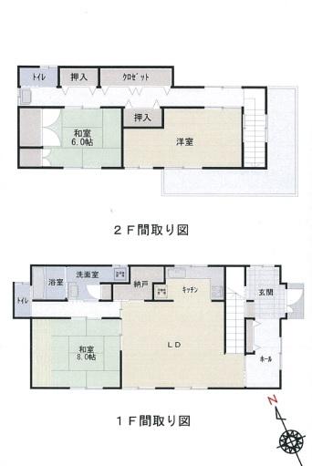Floor plan. 35,500,000 yen, 3LDK + S (storeroom), Land area 205.51 sq m , Building area 129.58 sq m