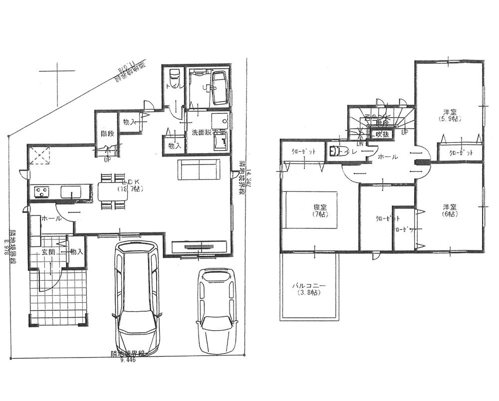 Floor plan. (I stage Building A), Price 27,980,000 yen, 3LDK+S, Land area 111.25 sq m , Building area 97.52 sq m