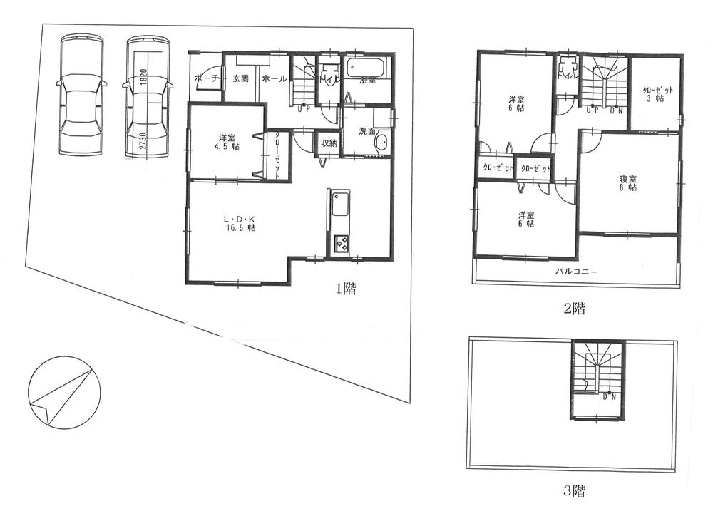 Floor plan. (II period Building A), Price 36,980,000 yen, 4LDK, Land area 148.77 sq m , Building area 108.49 sq m