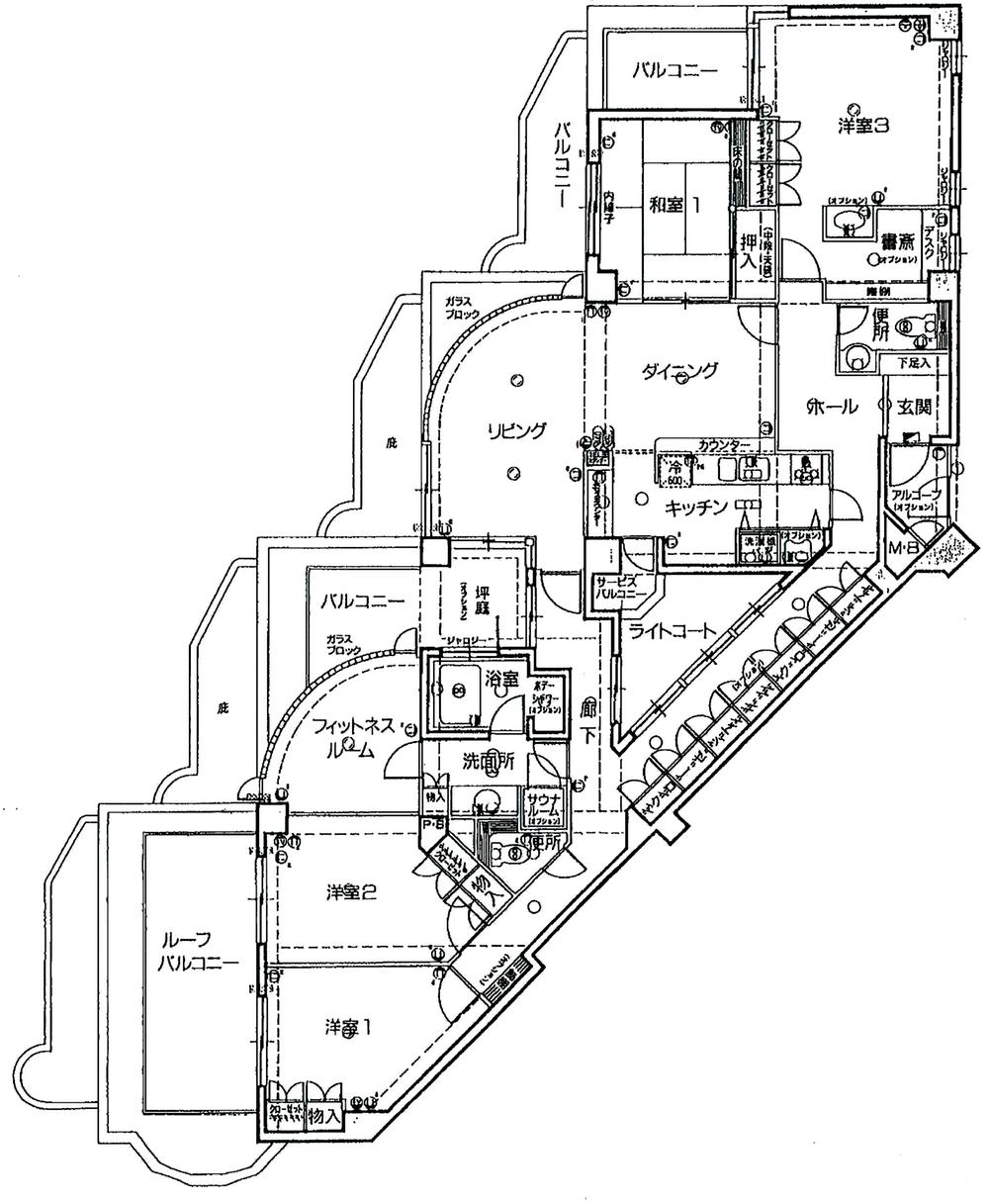 Floor plan. 4LDK, Price 17.8 million yen, Footprint 149.97 sq m , Balcony area 15.25 sq m