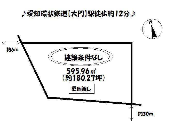 Compartment figure. Land price 91 million yen, Land area 595.96 sq m