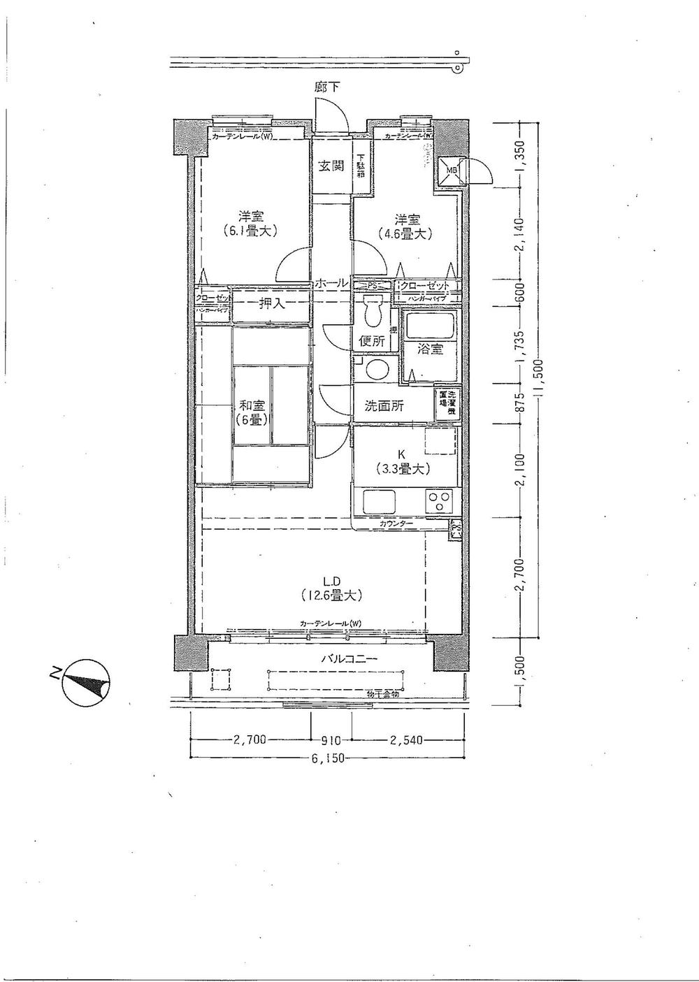 Floor plan. 3LDK, Price 9.7 million yen, Occupied area 70.32 sq m , Balcony area 9.22 sq m