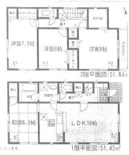 Floor plan. 22,900,000 yen, 4LDK + S (storeroom), Land area 120.56 sq m , Building area 103.27 sq m