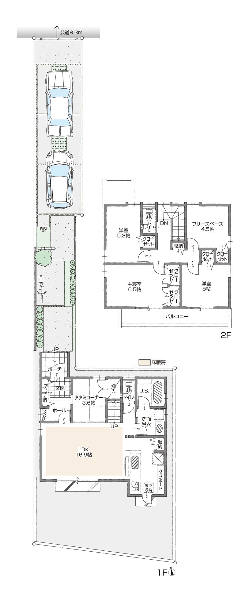 Floor plan. Wide-area view