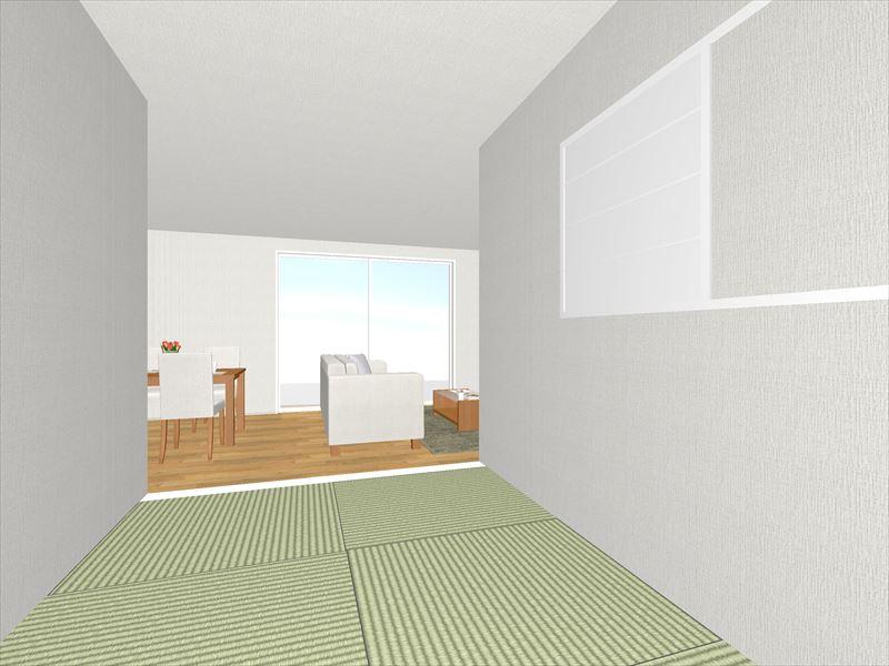 Rendering (introspection). Building C tatami corner image