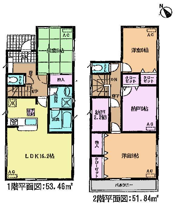 Floor plan. (4 Building), Price 22,900,000 yen, 3LDK+S, Land area 161.65 sq m , Building area 105.3 sq m