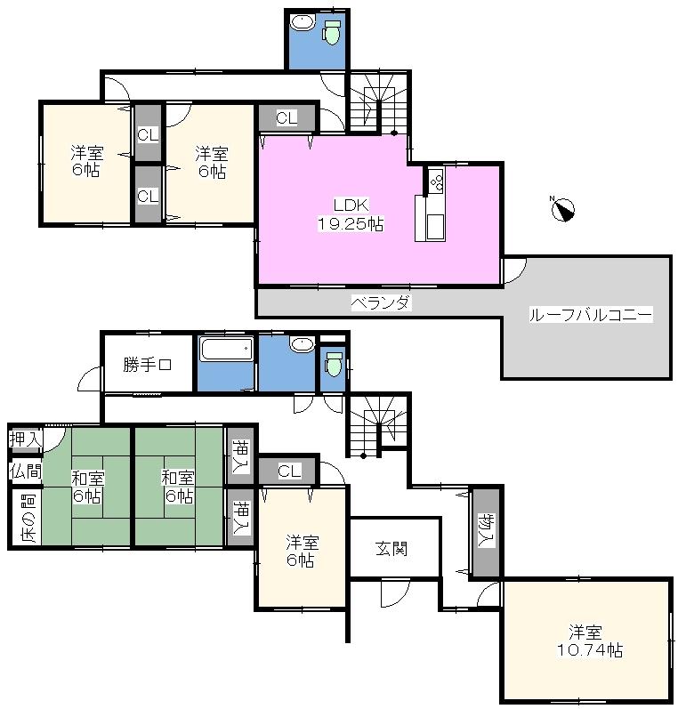 Floor plan. 31,800,000 yen, 6LDK, Land area 330.69 sq m , Building area 172.27 sq m