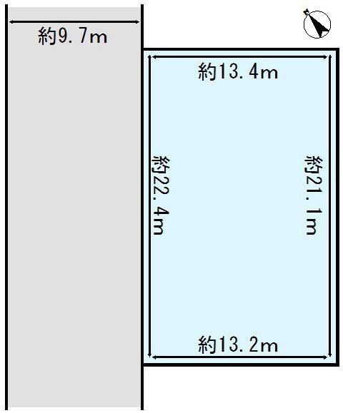 Compartment figure. Land price 8.8 million yen, Land area 293.85 sq m