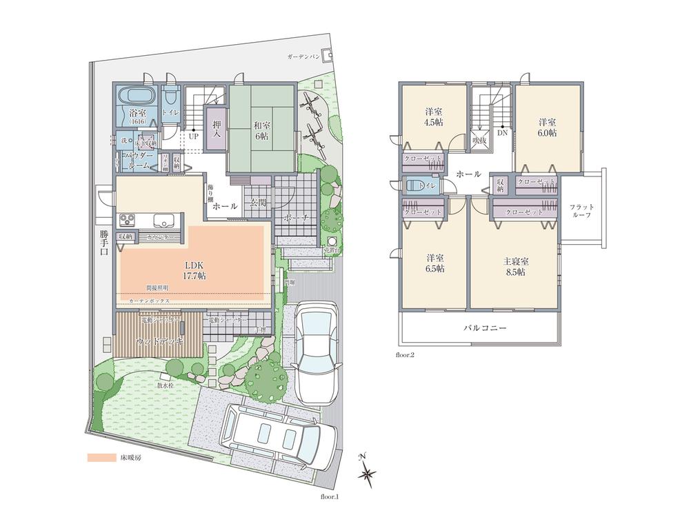 Floor plan. (A-11 No. land), Price 39,800,000 yen, 5LDK, Land area 168.75 sq m , Building area 121.79 sq m