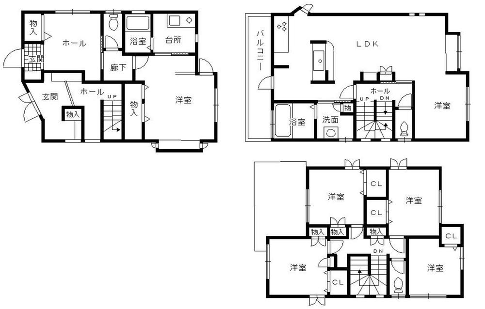 Floor plan. 43 million yen, 6LLDDKK, Land area 130.47 sq m , Building area 151.79 sq m