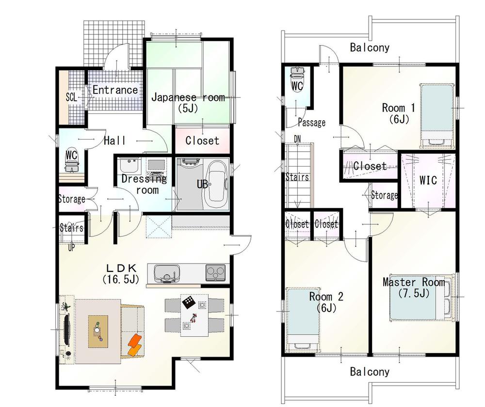 Floor plan. 29,300,000 yen, 4LDK, Land area 148.76 sq m , Building area 102.87 sq m