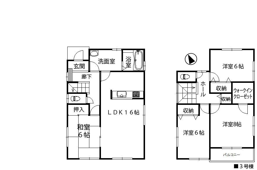 Floor plan. 29,800,000 yen, 4LDK, Land area 144.97 sq m , Building area 106.01 sq m