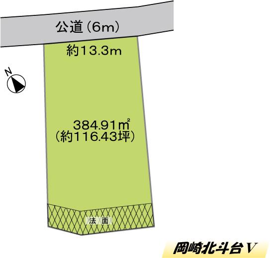 Compartment figure. Land price 2 million yen, Land area 384.91 sq m