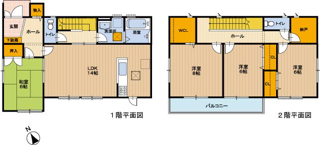 Other building plan example. Building plan example  Building price 21.9 million yen, Building area 112.63 sq m (about 34 square meters)
